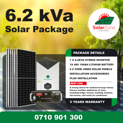 6.2kVa Solar System Basic Package + Free Installation