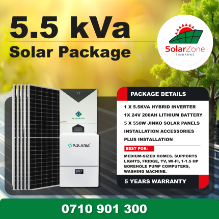 5.5kVa Solar System Basic Package + Free Installation